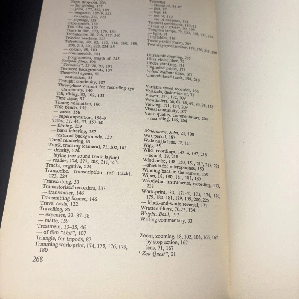 'The Technique of  Documentary  Film  Production' , W.Hugh Baddeley 1963